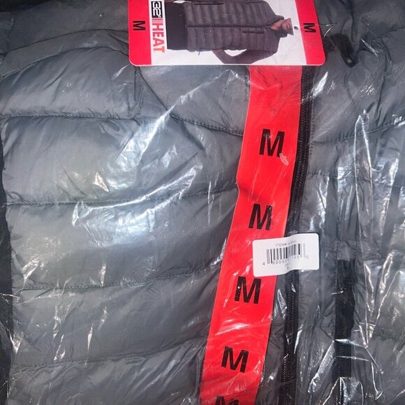 32 Degrees Heat Gray 3 Zip Pocket Black lining Vest Men's Vest Size M - Picture 5 of 5